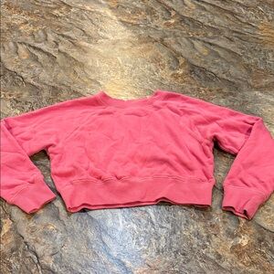 Pink Cropped Sweatshirt girls size large